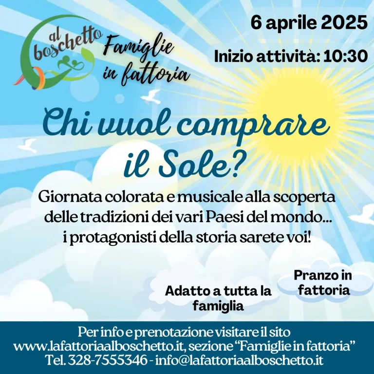2025.04.06 Chi vuol comprare il Sole?